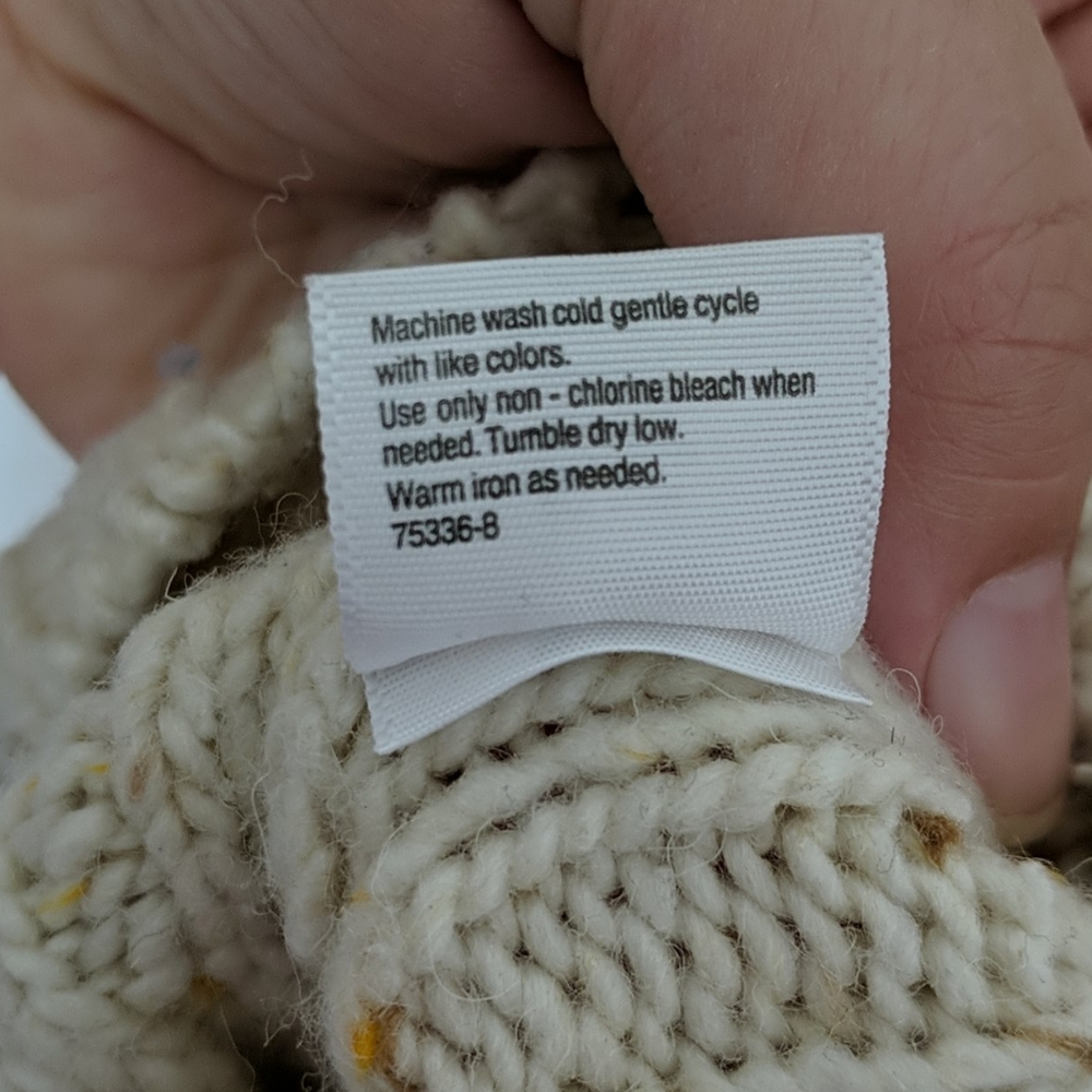 Cream Sweater - Large - Picture 6 of 7